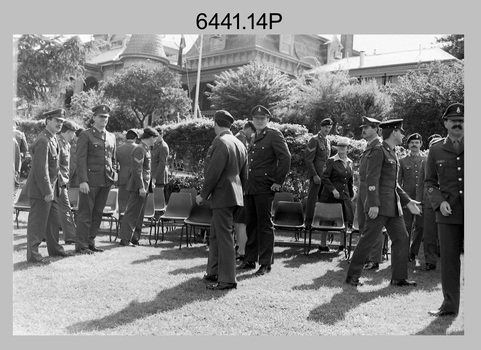 Group Photos of Litho Sqn personnel, Army Survey Regiment, Fortuna Villa, Bendigo. 1990.