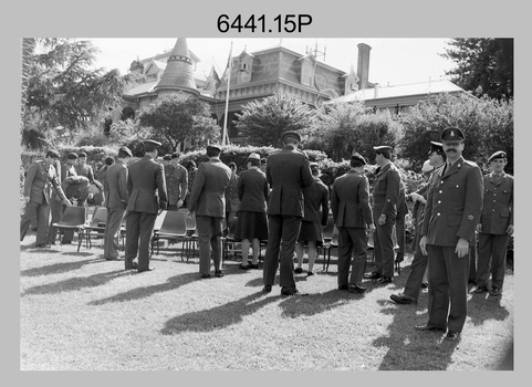 Group Photos of Litho Sqn personnel, Army Survey Regiment, Fortuna Villa, Bendigo. 1990.