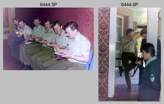 Commander 3rd Military District BRIG P. Davies AM, ADC visit to the Army Survey Regiment Fortuna, Bendigo. 1989.