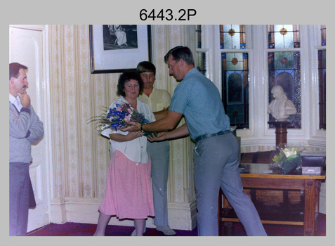 Farewells to WO1 Adsett and WO1 Presser at the Army Survey Regiment, 1989.
