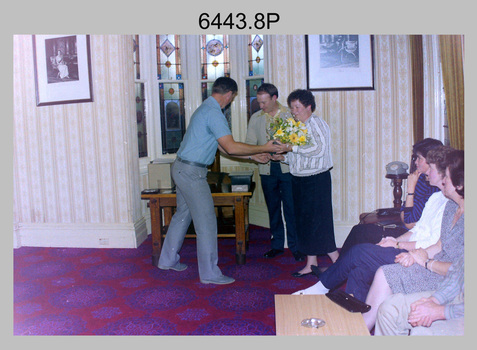 Farewells to WO1 Adsett and WO1 Presser at the Army Survey Regiment, 1989.