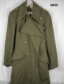 Khaki Woollen Army Great Coat.