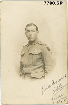 Walsh, Alick 3494 57th Btn. Series of six postcards from the album of Edgard Dawson DCM