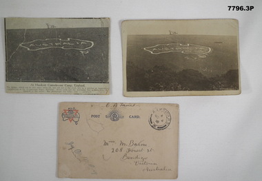 Three postcards related to Hurdcott Convalescent Camp, UK.