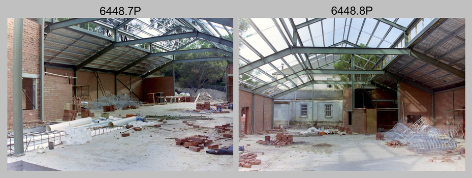 Construction of Lithographic Squadron’s new Printing Building at Fortuna, Bendigo circa 1989.