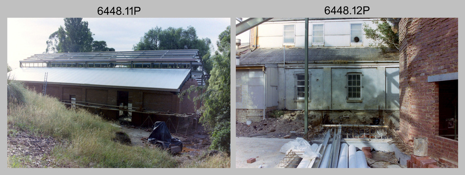 Construction of Lithographic Squadron’s new Printing Building at Fortuna, Bendigo circa 1989.
