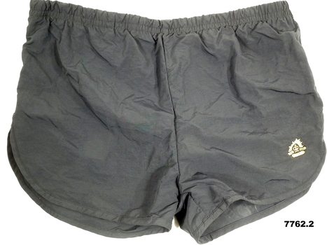 Army - black physical training shorts.