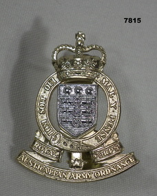 Hat badge - Australian Army Ordnance.