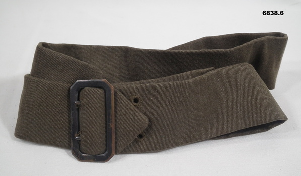 Service dress - Khaki Woollen belt with buckle.