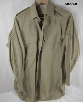 Service dress - Khaki cotton shirt..