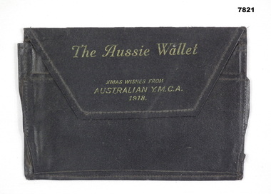 Cardboard gift wallet from YMCA.
