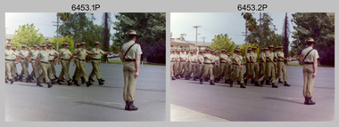 CO’s Parade at the Army Survey Regiment, Fortuna, Bendigo. 1992.