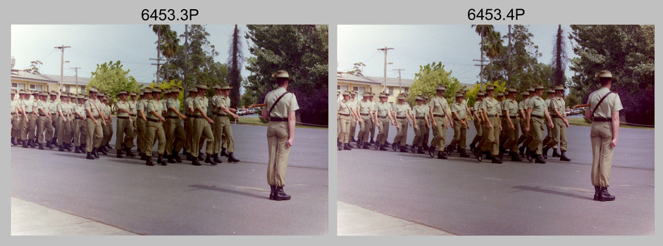 CO’s Parade at the Army Survey Regiment, Fortuna, Bendigo. 1992.