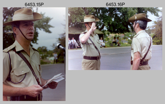 CO’s Parade at the Army Survey Regiment, Fortuna, Bendigo. 1992.