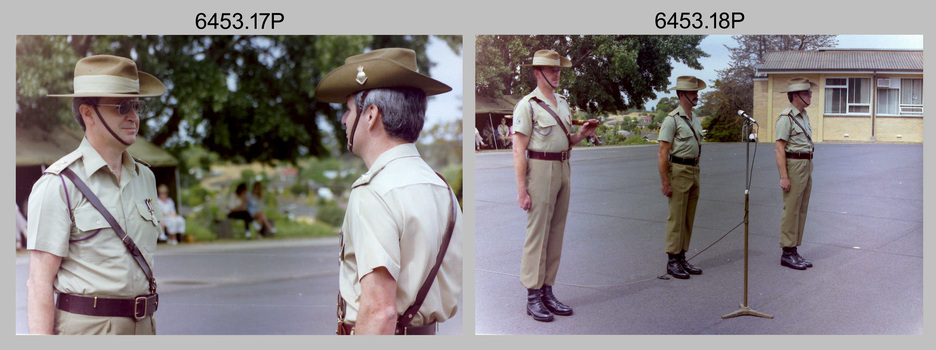 CO’s Parade at the Army Survey Regiment, Fortuna, Bendigo. 1992.