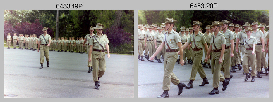CO’s Parade at the Army Survey Regiment, Fortuna, Bendigo. 1992.