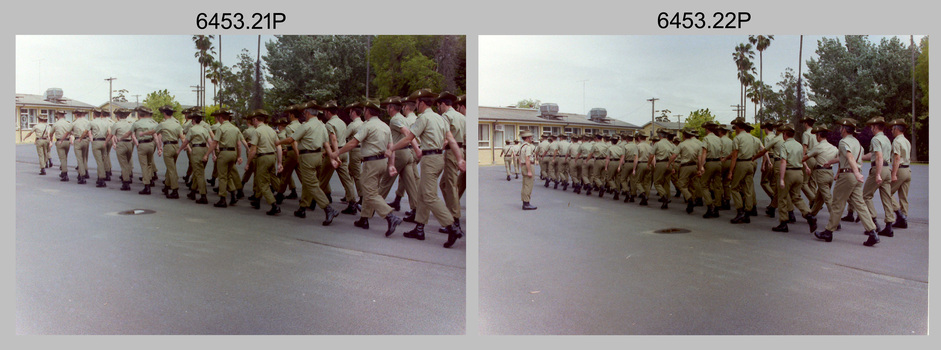 CO’s Parade at the Army Survey Regiment, Fortuna, Bendigo. 1992.