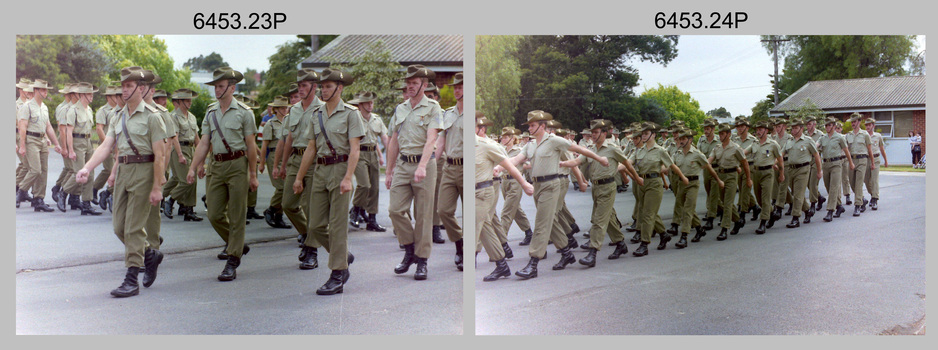 CO’s Parade at the Army Survey Regiment, Fortuna, Bendigo. 1992.