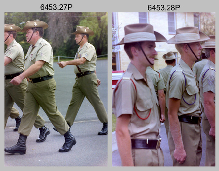 CO’s Parade at the Army Survey Regiment, Fortuna, Bendigo. 1992.