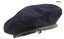 Army great coat and beret.