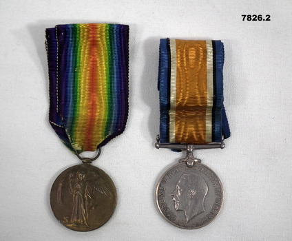 Victory Medal and British War Medal 1914-20.