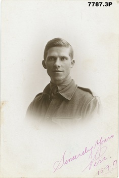 Pay Sergeant, 57th Battalion. Name cannot be identified at this stage. From the Edgar Dawson collection