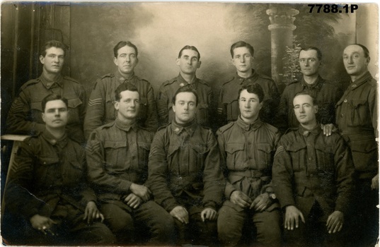Edgar Dawson Collection : Sergeants of the 57th Battalion group photos