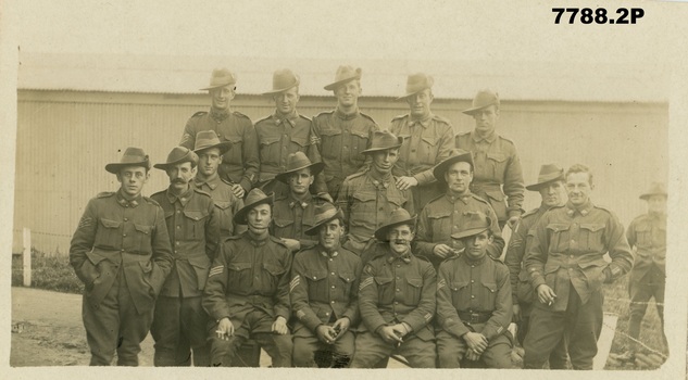 Unidentified group of sergeants, 57th Battalion