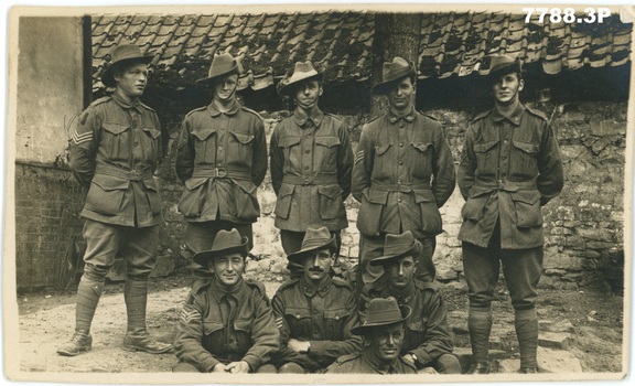 A Company sergeants, 57th Battalion