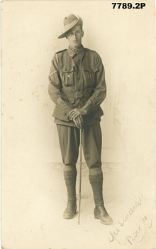 'Bert H', unidentified Lance Corporal, three years service stripes, unit unidentified.