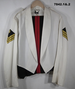 Army Uniform - formal mess dress, jacket, trousers, cummerbund, bowtie and braces.