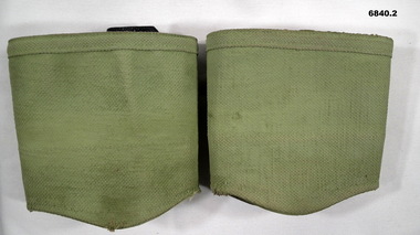 Green webbing gaitors and belt.