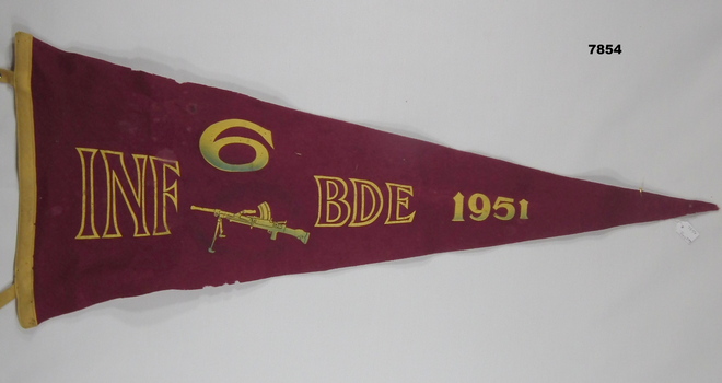 Banner for 6th Infantry BDE 1951.