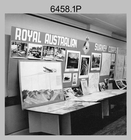 Royal Australian Survey Corps Displays promoting its role in Defence and technical capabilities. c1960s.