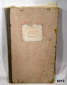 Account book BRSL WOMENS Auxiliary.