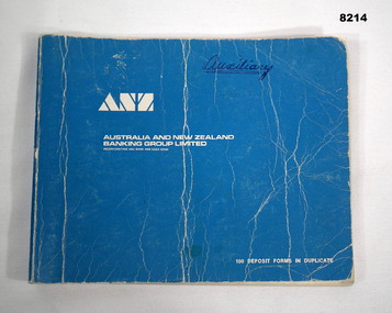 Financial record - DEPOSIT BOOK, WOMENS AUXILIARY BRSL, C. November 1975