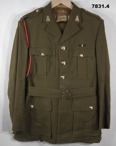 Army Service Dress with jacket, trousers, Belt and Lanyard.