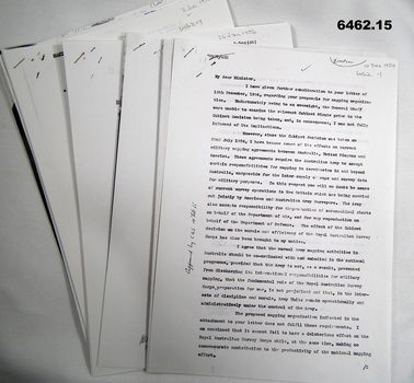 A4 typed notes from 15 x meetings