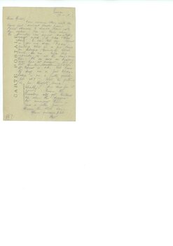 Letter from 'Pat' to 'Spicer' 17th November 1918