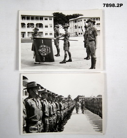 Photographs C. Coy on parade.