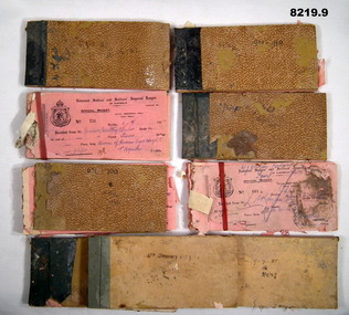 Financial record - RECEIPT BOOKS BENDIGO RSL 1927, C.1926