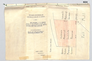 Legal record - INDENTURE 1920, SOLDIERS MEMORIAL INSTITUTE, 22.4.1920