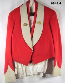 Formal Mess dress, red jacket, red vest and shirt.