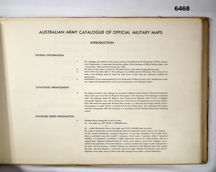 Introduction page from the Catalog