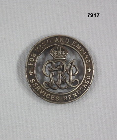 Silver badge for soldiers W.I.A. and invalided out.