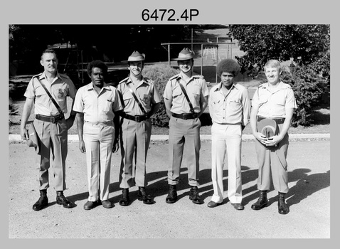 Group Photos of Litho Sqn with DCP Students, Army Survey Regiment, Fortuna Villa, Bendigo. 1985.