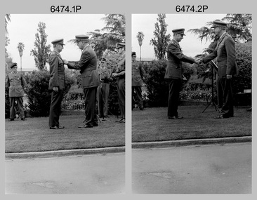 Defence Force Service Medal Presentations on Corps Day at the Army Survey Regiment, Fortuna Villa, Bendigo. 1st of July 1976.