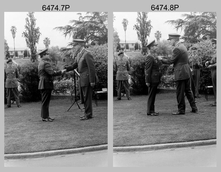 Defence Force Service Medal Presentations on Corps Day at the Army Survey Regiment, Fortuna Villa, Bendigo. 1st of July 1976.