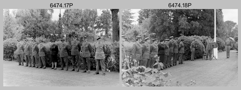 Defence Force Service Medal Presentations on Corps Day at the Army Survey Regiment, Fortuna Villa, Bendigo. 1st of July 1976.