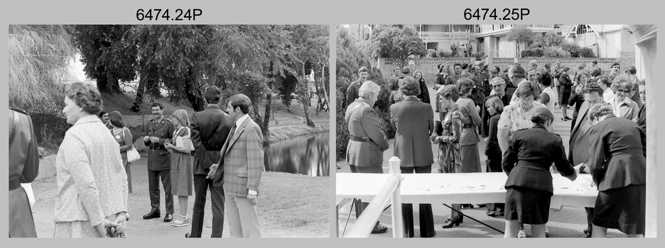 Defence Force Service Medal Presentations on Corps Day at the Army Survey Regiment, Fortuna Villa, Bendigo. 1st of July 1976.